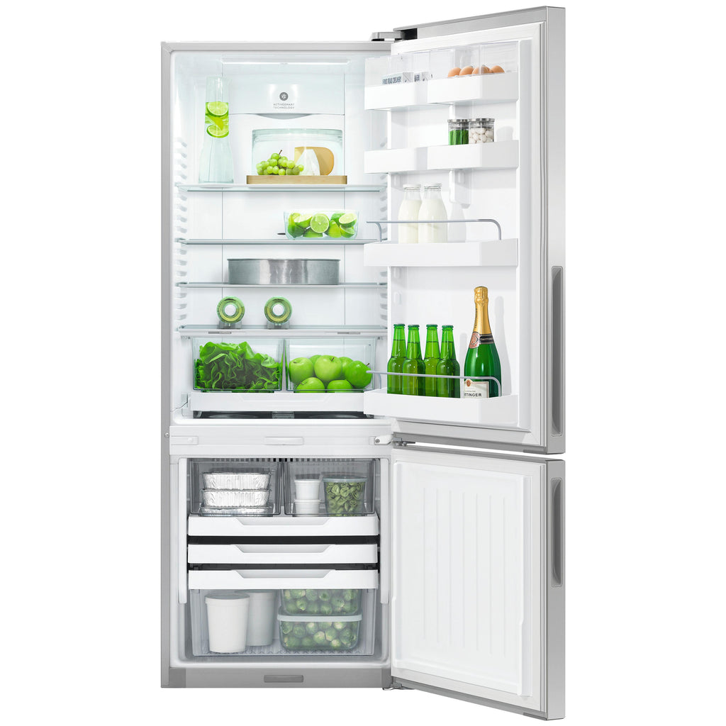  Fisher & Paykel 25-inch, 13.4 cu. ft Counter Depth Bottom Freezer Refrigerator RF135BRPJX6 IMAGE 2