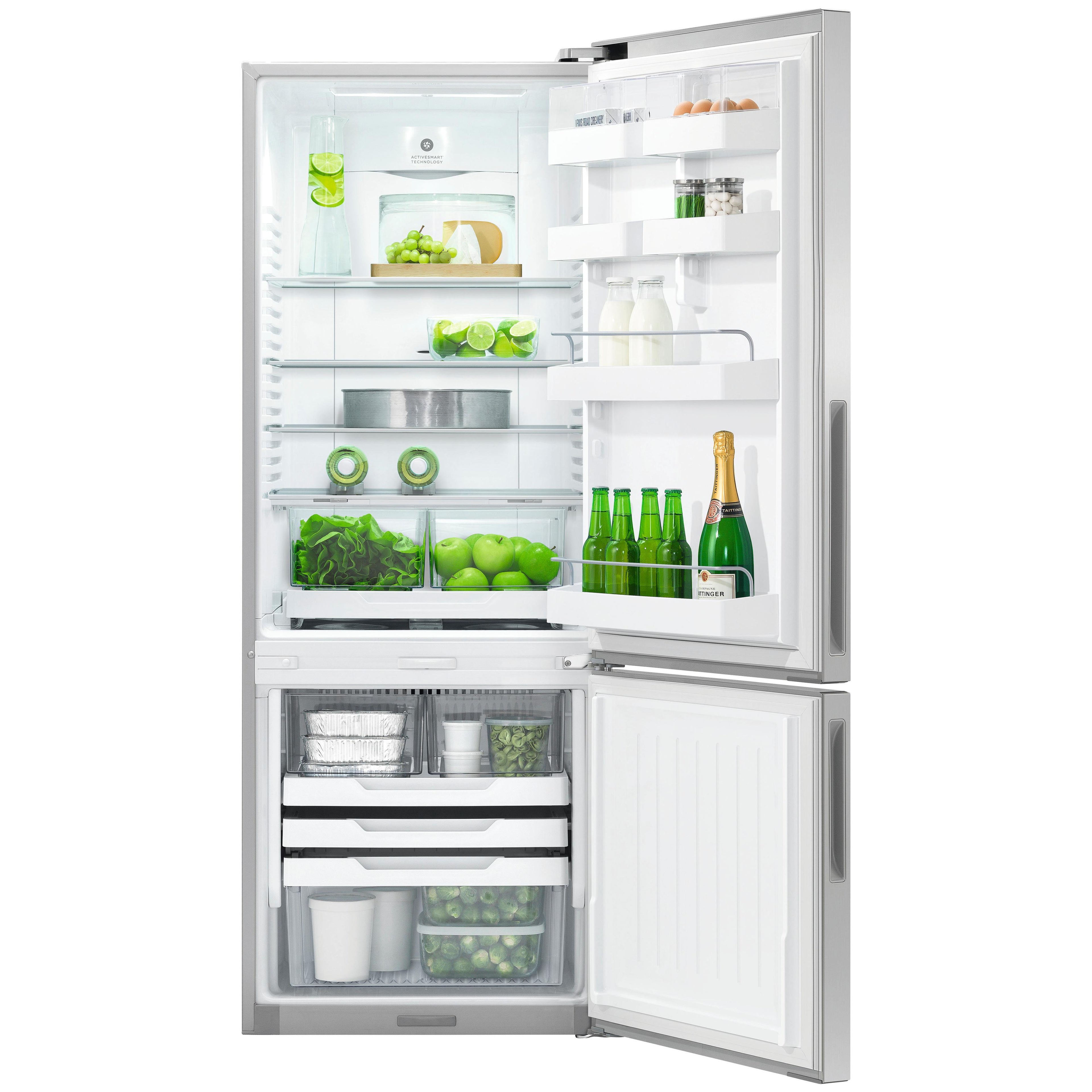  Fisher & Paykel 25-inch, 13.4 cu. ft Counter Depth Bottom Freezer Refrigerator RF135BRPJX6 IMAGE 2