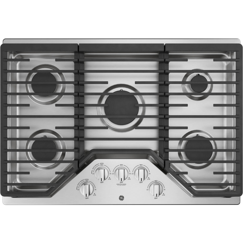  GE 30-inch Built-In gas Cooktop JGP5030SLSS IMAGE 1