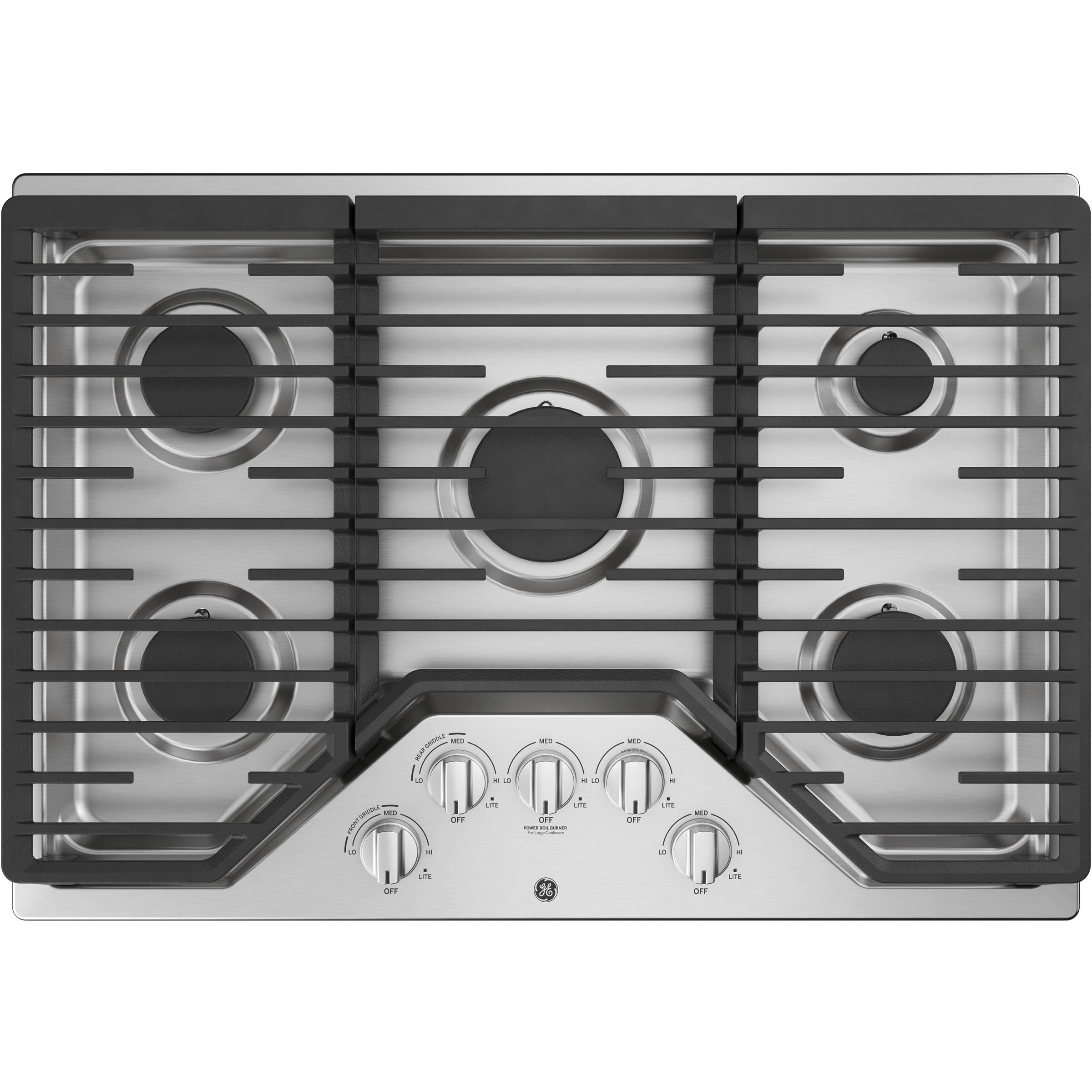  GE 30-inch Built-In gas Cooktop JGP5030SLSS IMAGE 1