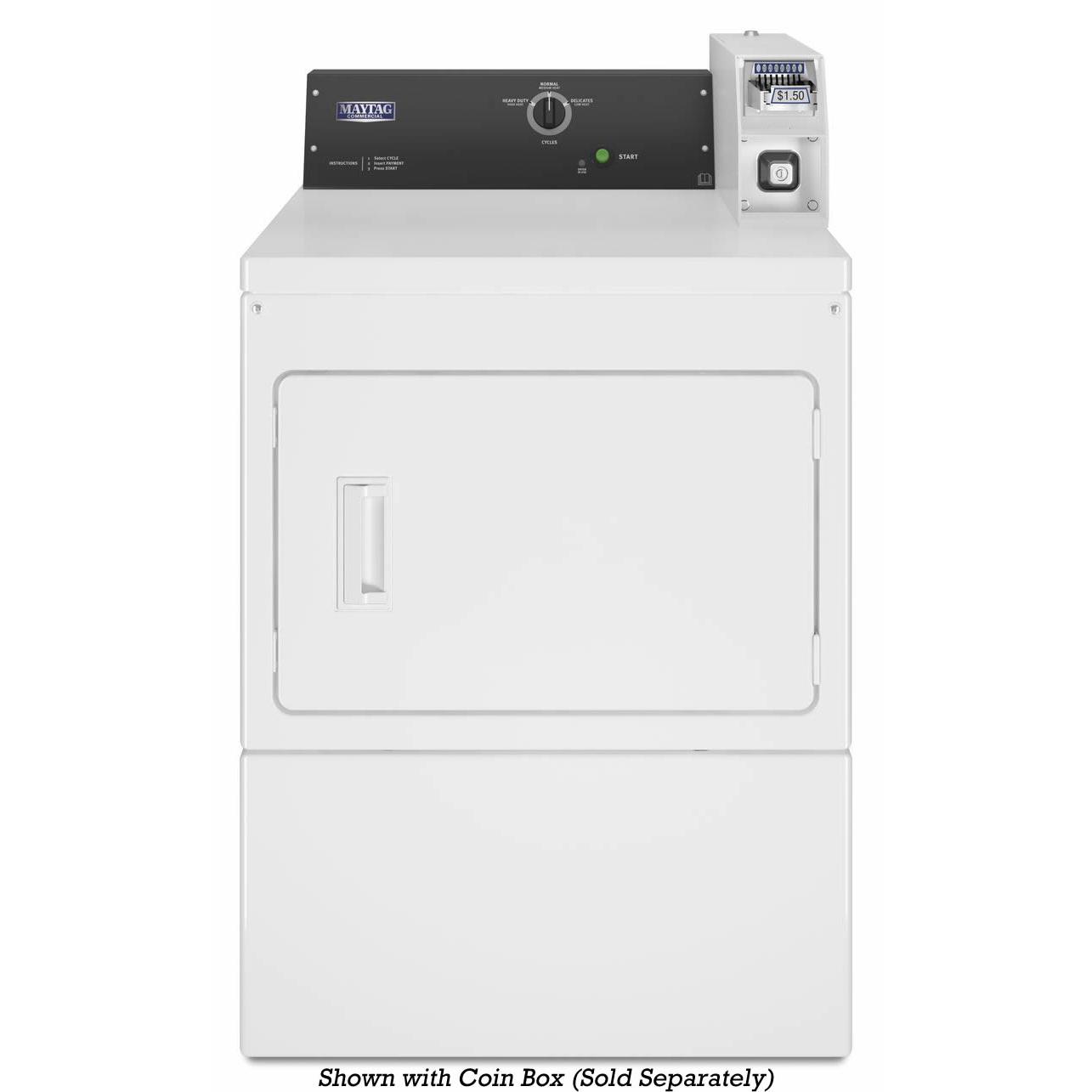  Maytag Commercial Laundry 7.4 cu.ft. Electric Front Loading Commercial Dryer MDE20CSAYW IMAGE 1
