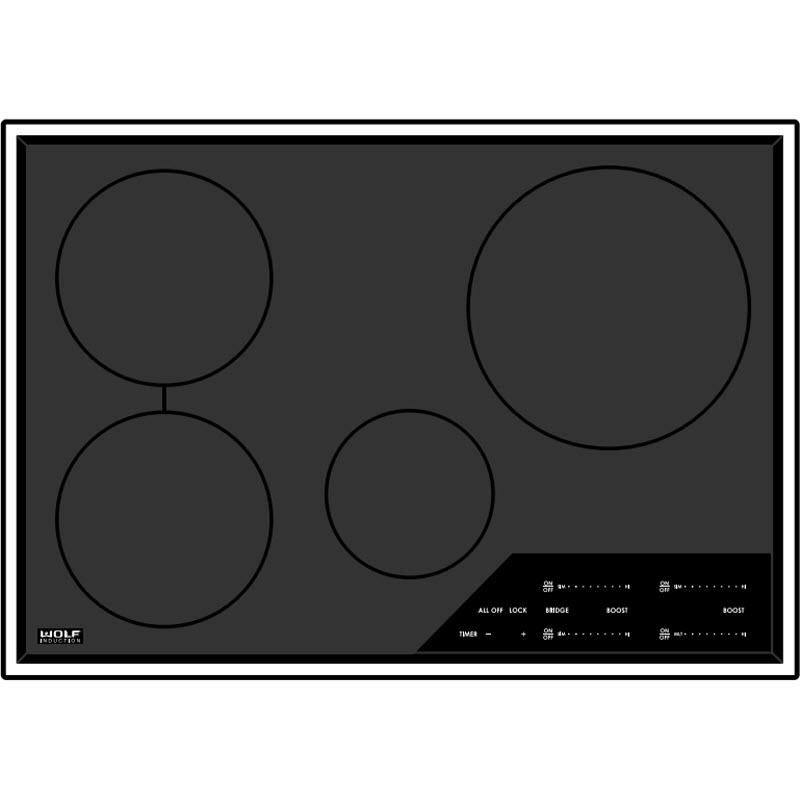  Wolf 30-inch Built-In Induction Cooktop CI304TF/S IMAGE 1