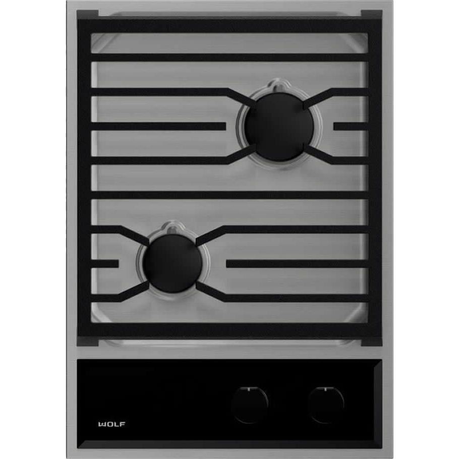  Wolf 15-inch Built-in Gas Cooktop CG152TF/S IMAGE 1