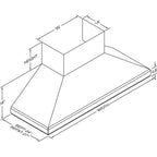  Vent-A-Hood 54-inch Wall Mount Range Hood SEPTH18-454SS IMAGE 2