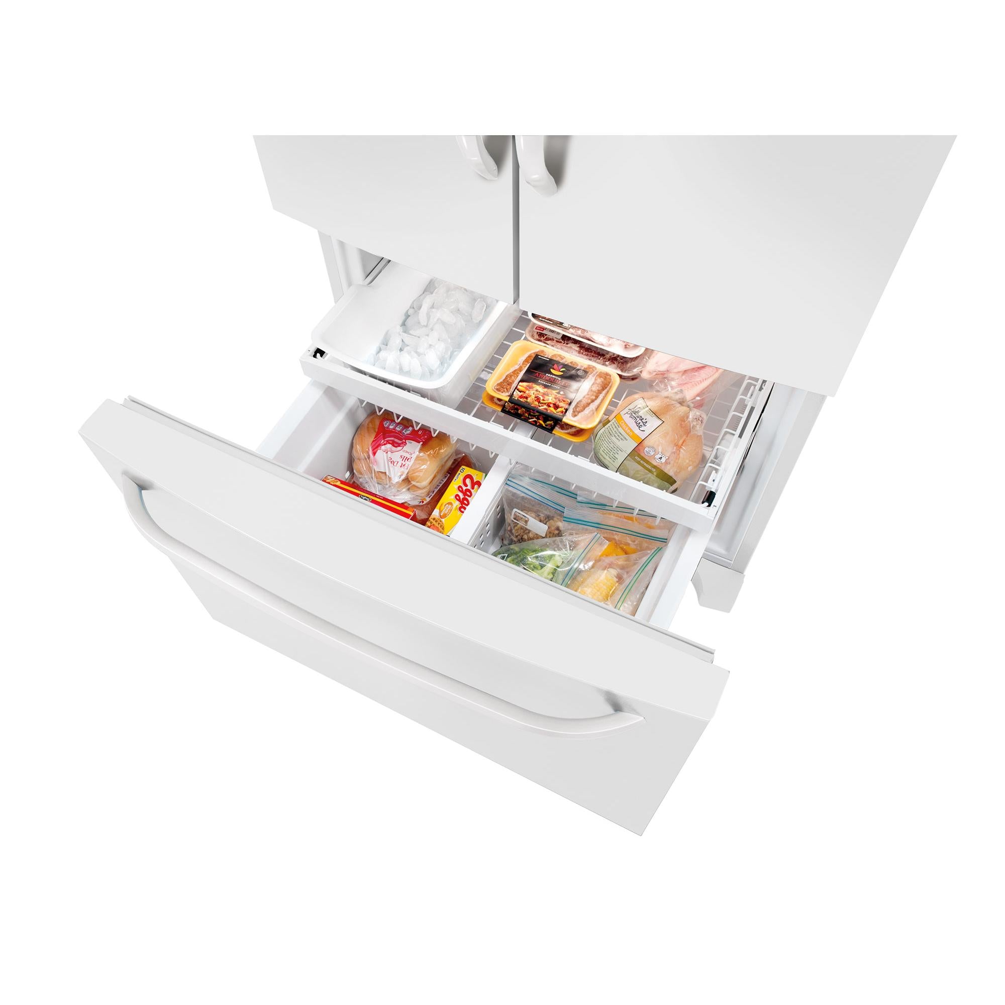  Frigidaire 36-inch,  27 cu. ft. French 3-Door Refrigerator with Full-Width Cool Zone™ Drawer FFHN2740PP IMAGE 5