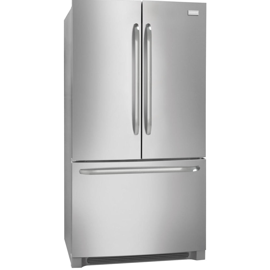  Frigidaire 36-inch,  27 cu. ft. French 3-Door Refrigerator with Full-Width Cool Zone™ Drawer FFHN2740PS IMAGE 3