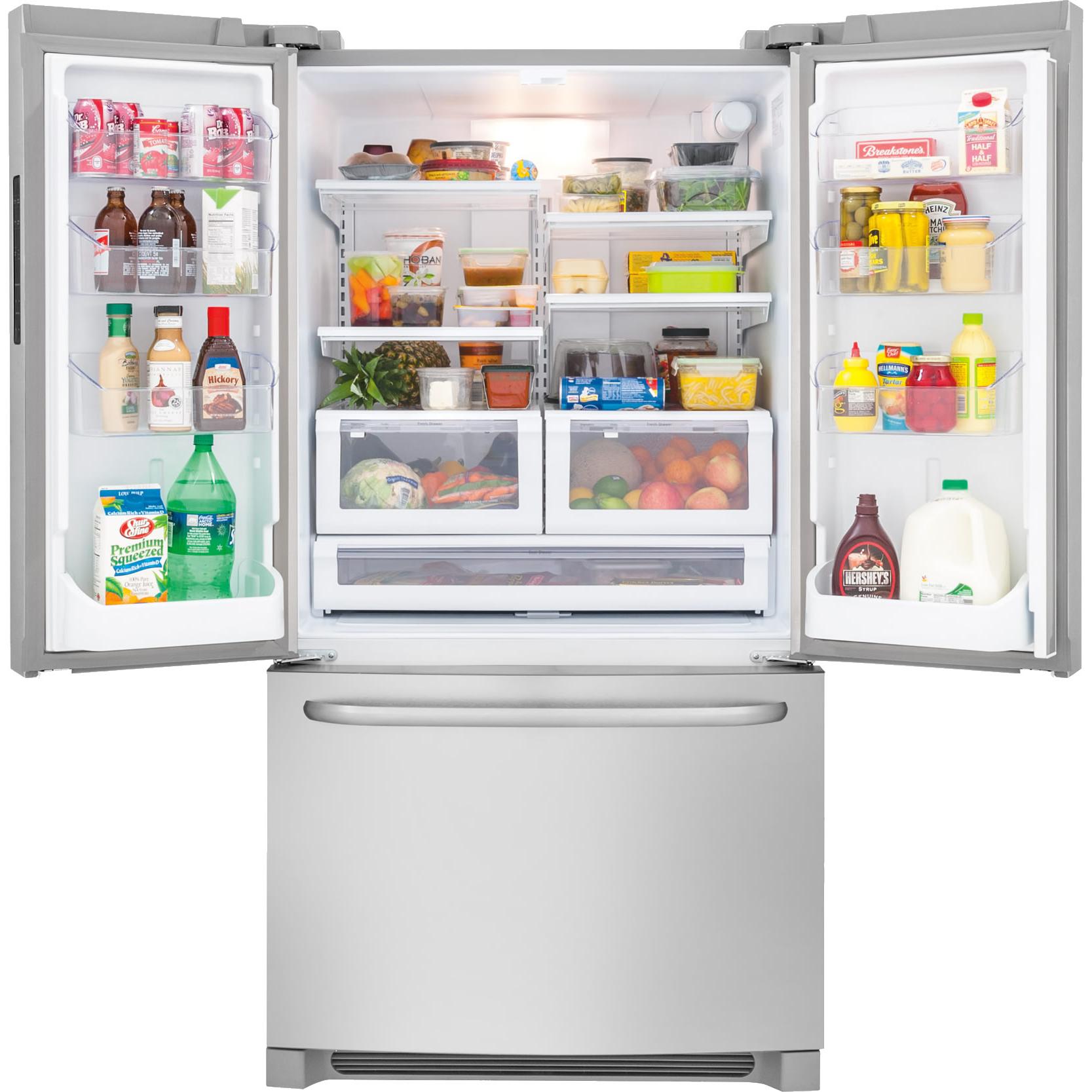  Frigidaire 36-inch,  27 cu. ft. French 3-Door Refrigerator with Full-Width Cool Zone™ Drawer FFHN2740PS IMAGE 5