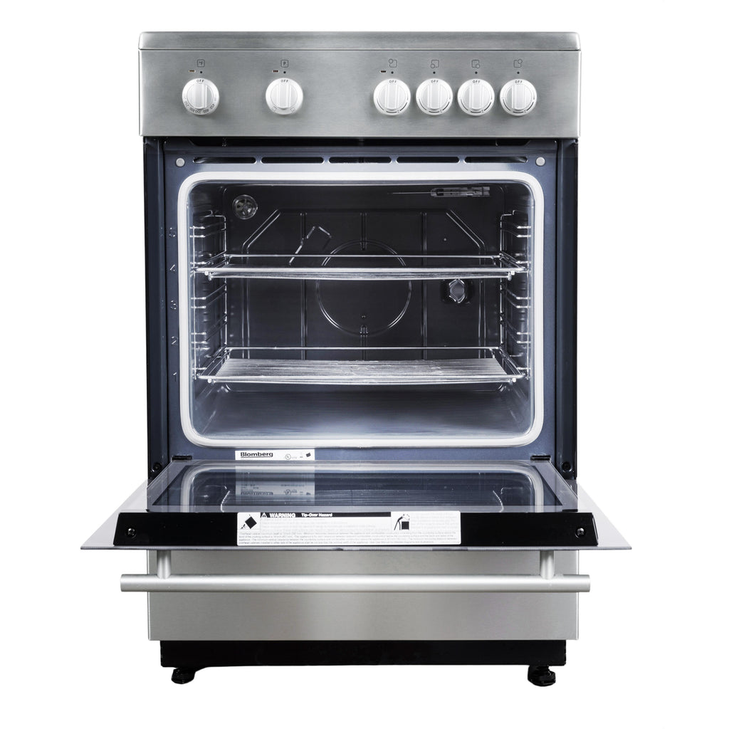  Blomberg 24-inch Freestanding Electric Range with 4 Cooking Zones BERC24202SS IMAGE 2