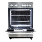  Blomberg 24-inch Freestanding Electric Range with 4 Cooking Zones BERC24202SS IMAGE 2