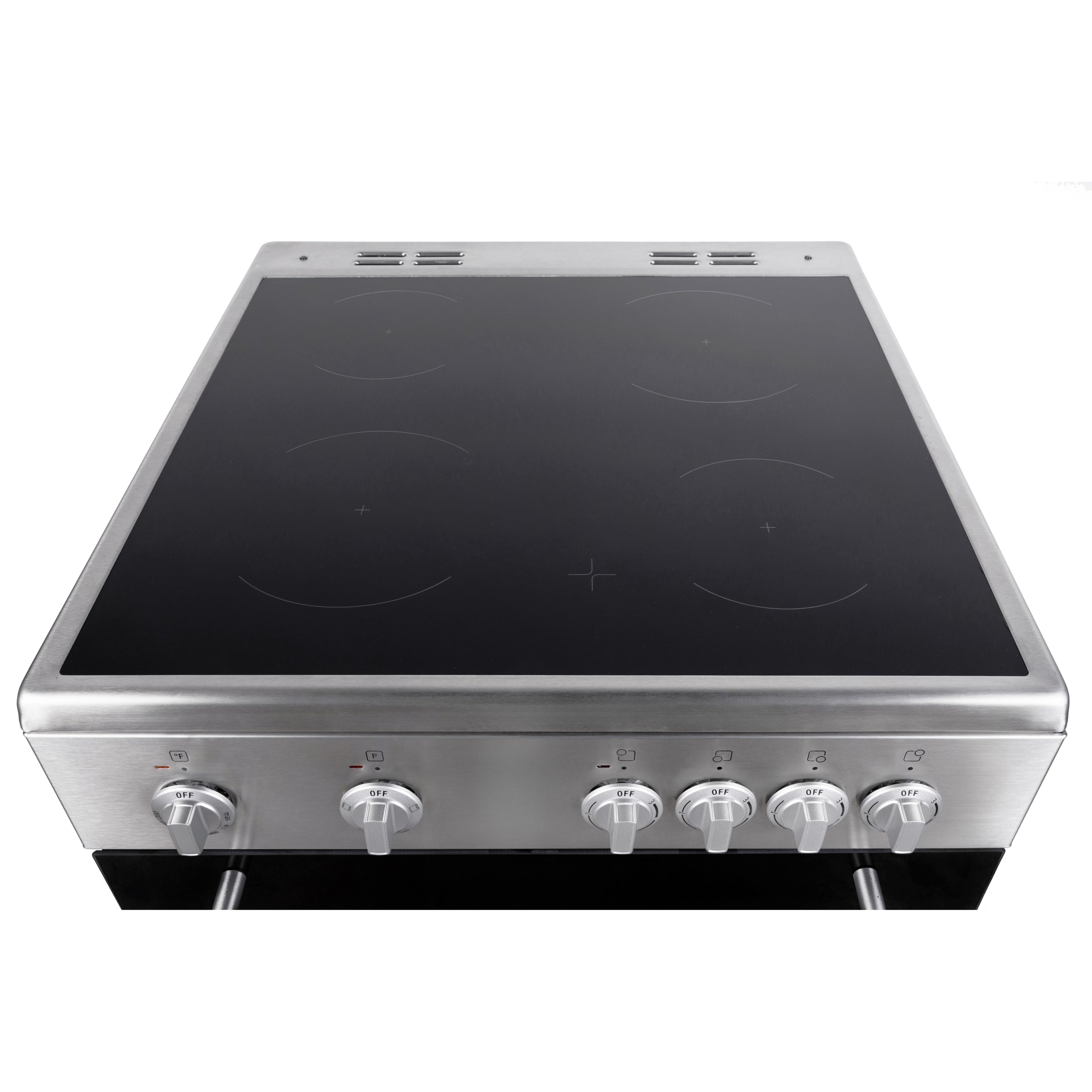  Blomberg 24-inch Freestanding Electric Range with 4 Cooking Zones BERC24202SS IMAGE 7