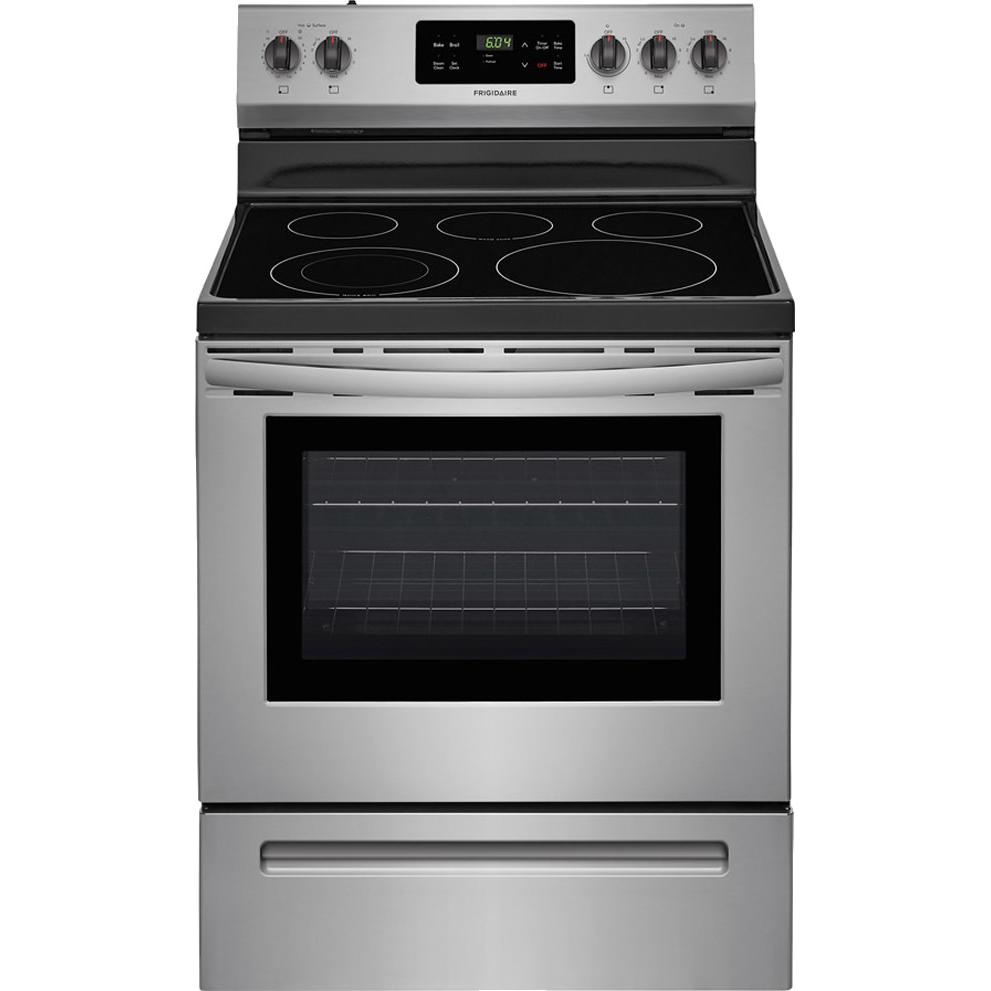 Frigidaire 30-inch Freestanding Electric Range with SpaceWise® Expandable Elements CFEF3054TS IMAGE 1
