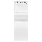  Whirlpool Stacked Washer/Dryer Electric Laundry Center YWET4027HW IMAGE 1
