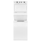 Whirlpool Stacked Washer/Dryer Electric Laundry Center YWET4027HW IMAGE 2