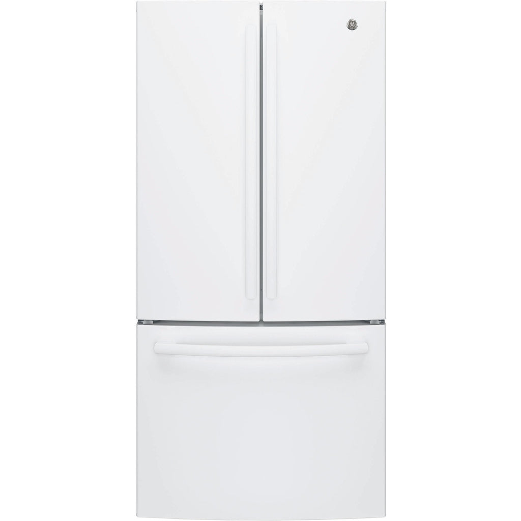  GE 33-inch, 18.6 cu. ft. Counter-Depth French-Door Refrigerator with Ice Maker GWE19JGLWW IMAGE 1