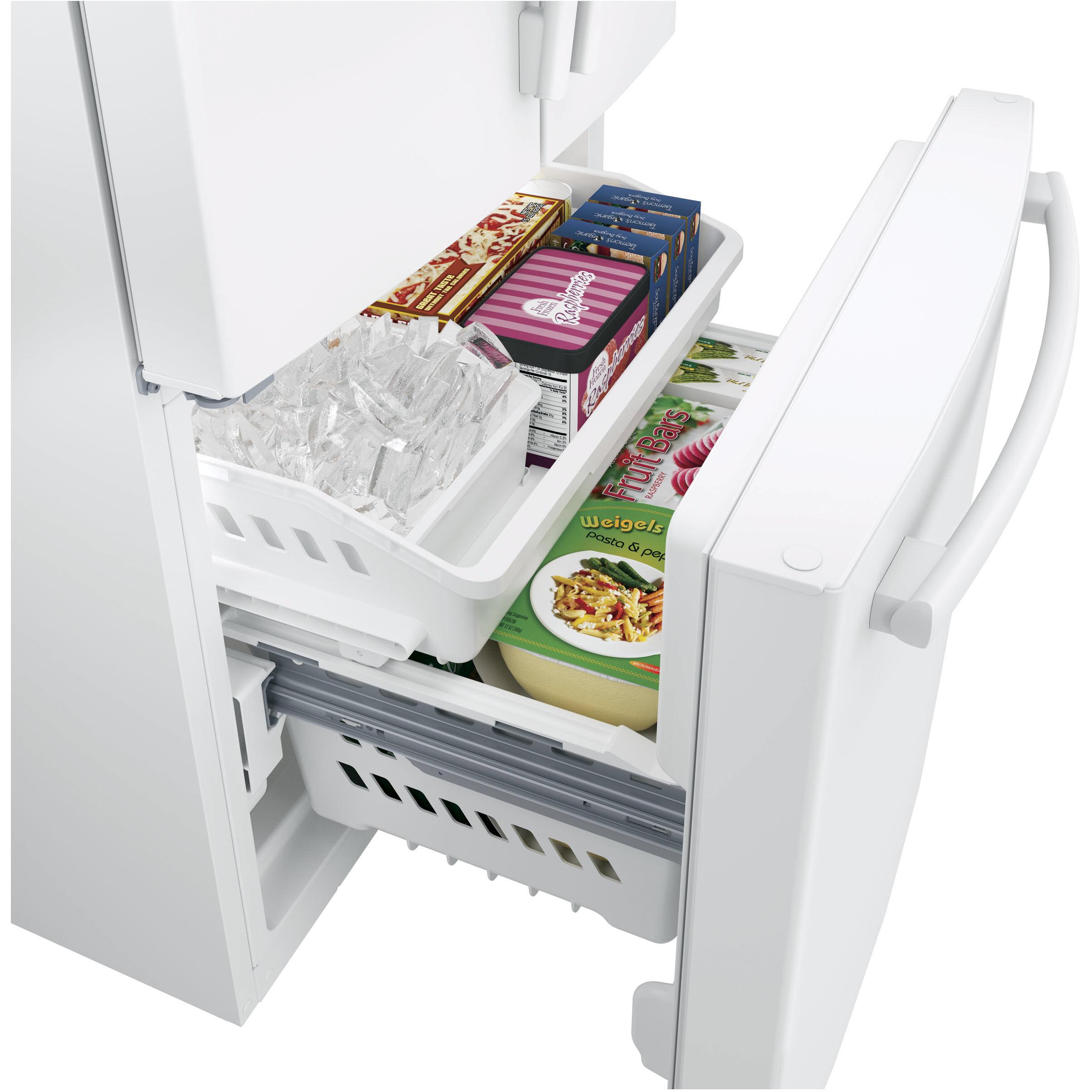  GE 33-inch, 18.6 cu. ft. Counter-Depth French-Door Refrigerator with Ice Maker GWE19JGLWW IMAGE 13