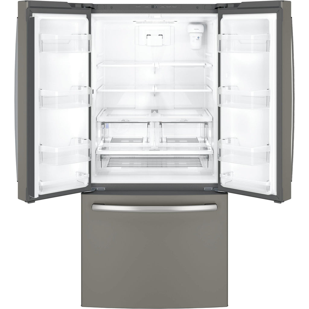  GE 33-inch, 18.6 cu. ft. Counter-Depth French-Door Refrigerator GWE19JMLES IMAGE 2