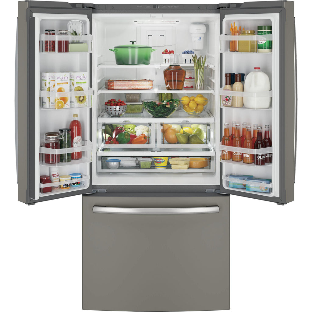  GE 33-inch, 18.6 cu. ft. Counter-Depth French-Door Refrigerator GWE19JMLES IMAGE 3