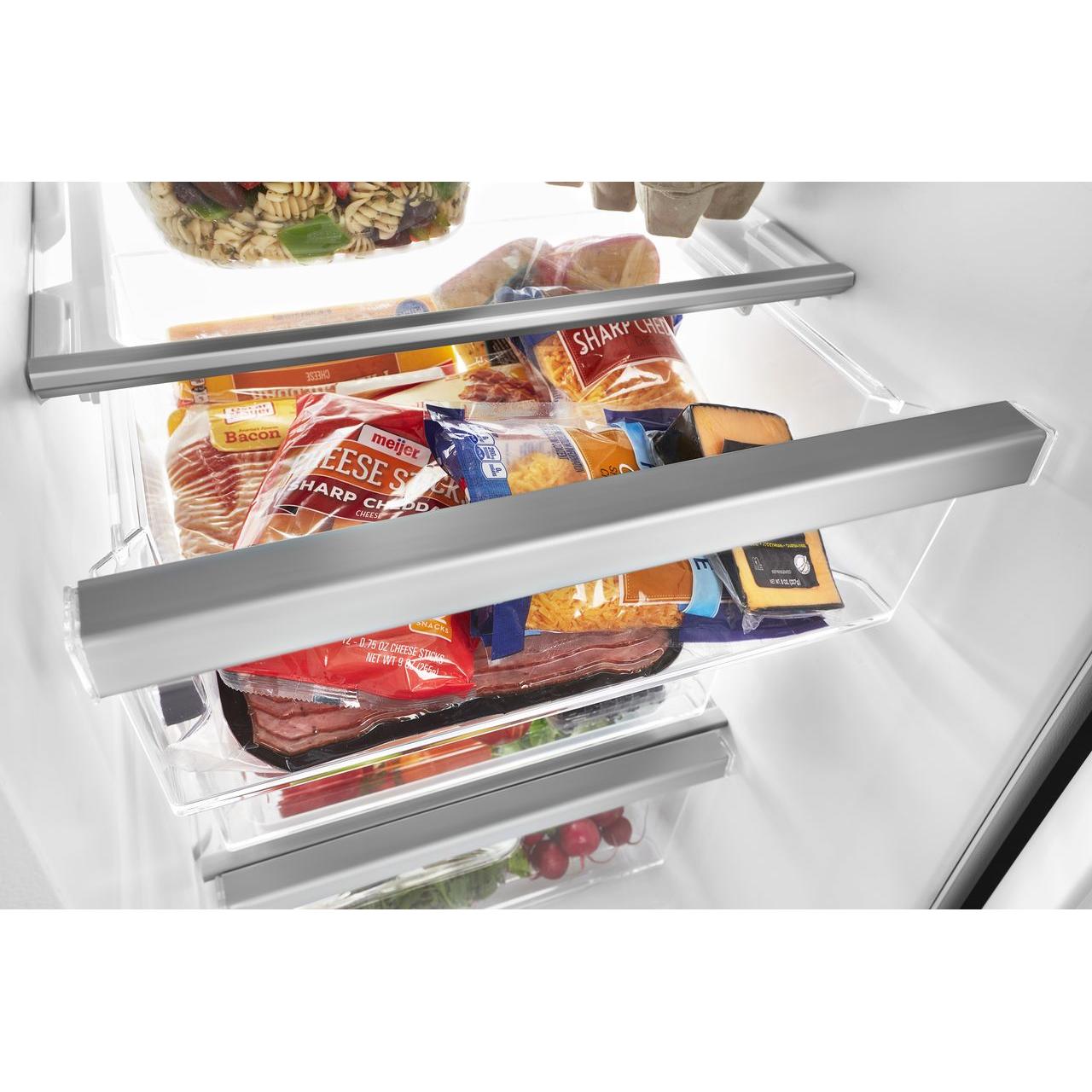  Whirlpool 36-inch, 24.5 cu. ft. Side-by-Side Freestanding Refrigerator with Exterior Ice and Water Dispenser with EveryDrop™ Water Filtration WRS555SIHV IMAGE 9