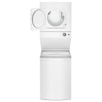  Whirlpool Stacked Washer/Dryer Electric Laundry Center with EasyView™ Glass Lid YWET4024HW IMAGE 3