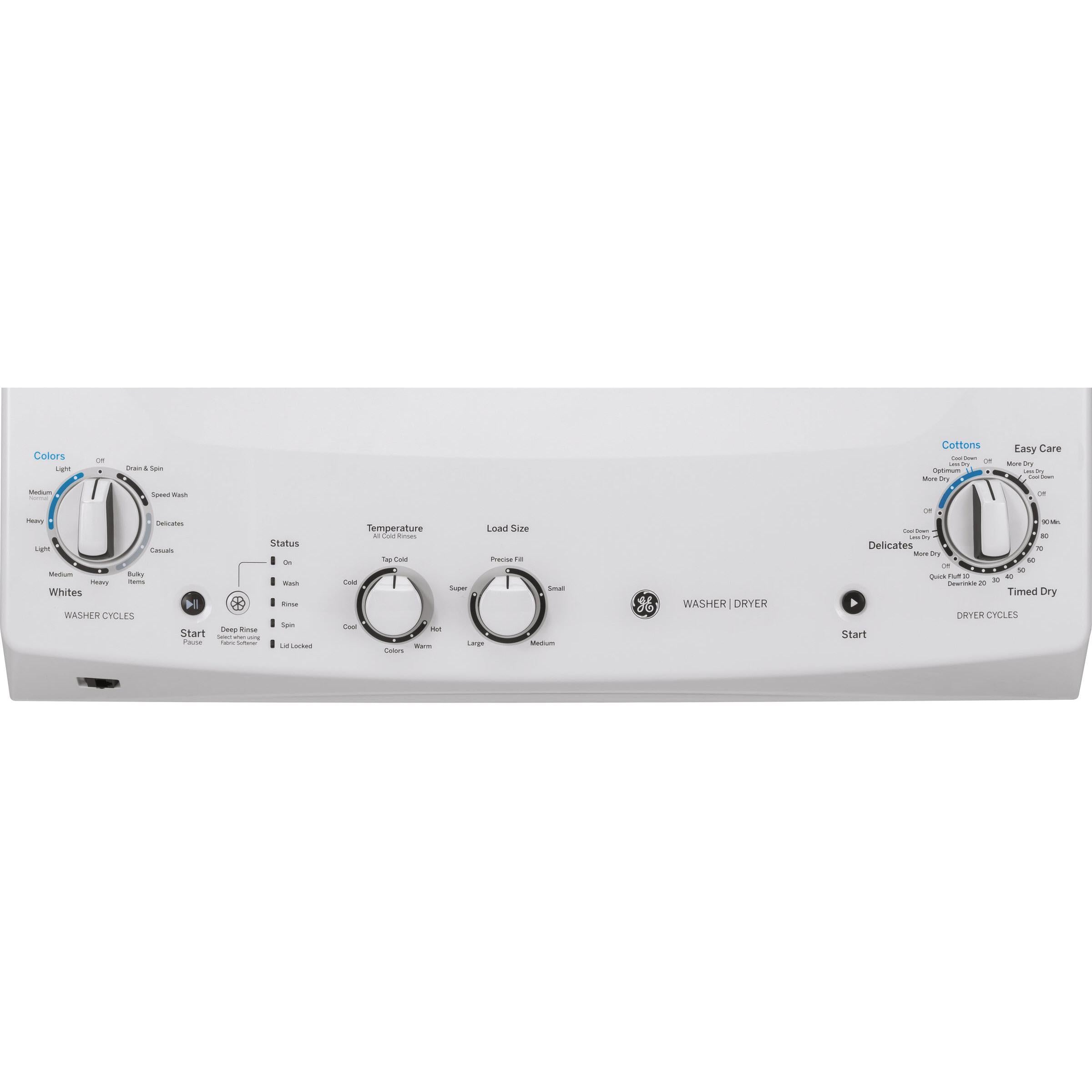  GE Stacked Washer/Dryer Gas Laundry Center GUD27GSSMWW IMAGE 2