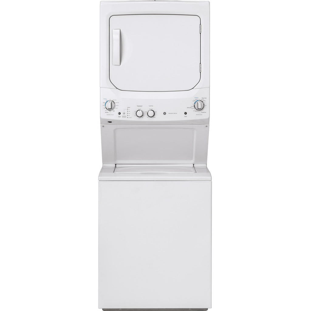  GE Stacked Washer/Dryer Electric Laundry Center GUD24ESMMWW IMAGE 1