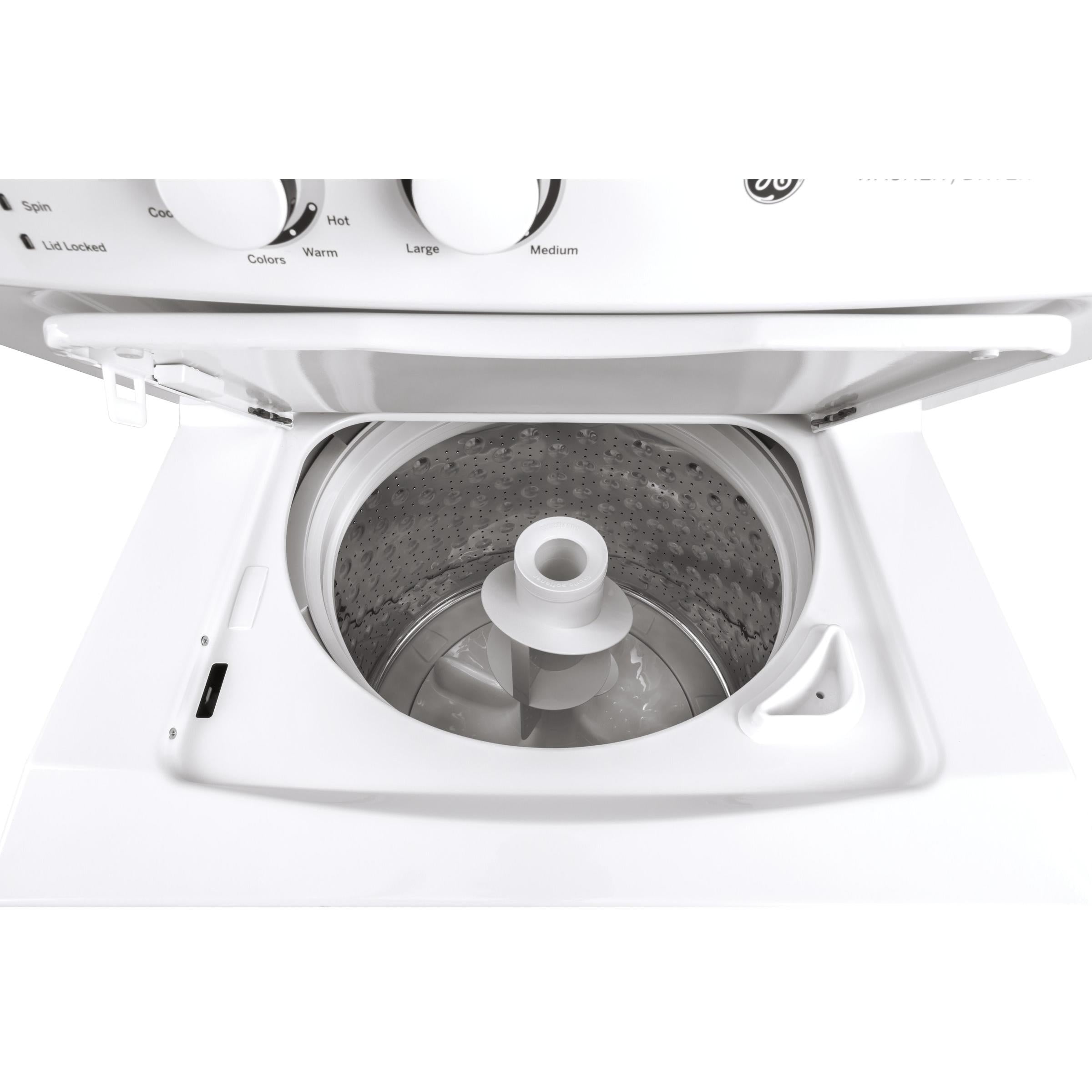  GE Stacked Washer/Dryer Electric Laundry Center GUD24ESMMWW IMAGE 4