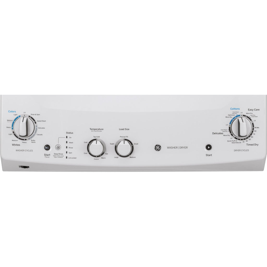  GE Stacked Washer/Dryer Electric Laundry Center GUD24ESMMWW IMAGE 6