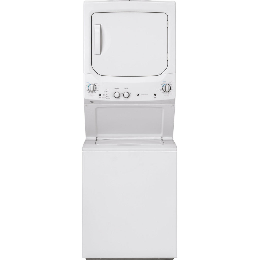  GE Stacked Washer/Dryer Gas Laundry Center GUD24GSSMWW IMAGE 1