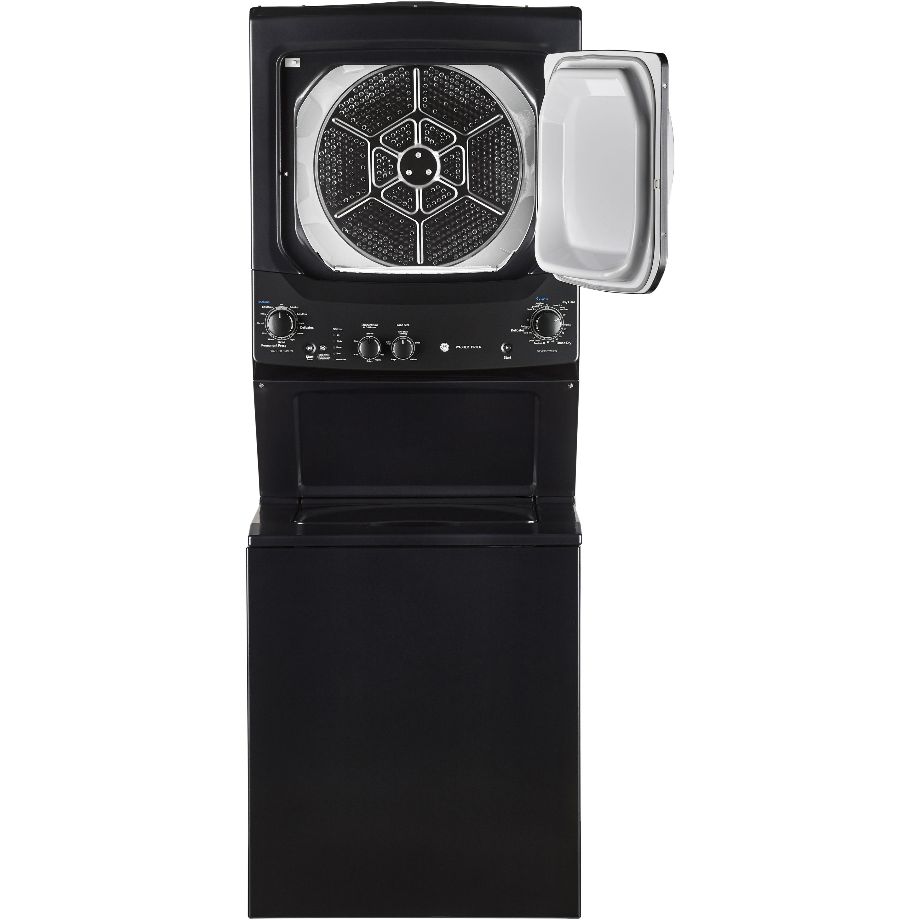 GE Stacked Washer/Dryer Electric Laundry Center GUD37ESMMDG IMAGE 2