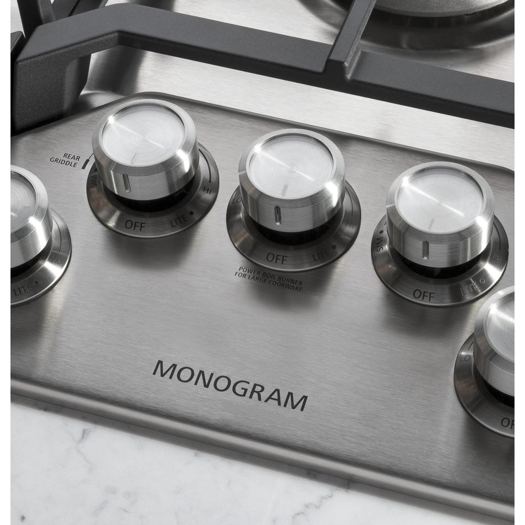  Monogram 36-inch Built-In Gas Cooktop ZGU36RSLSS IMAGE 3