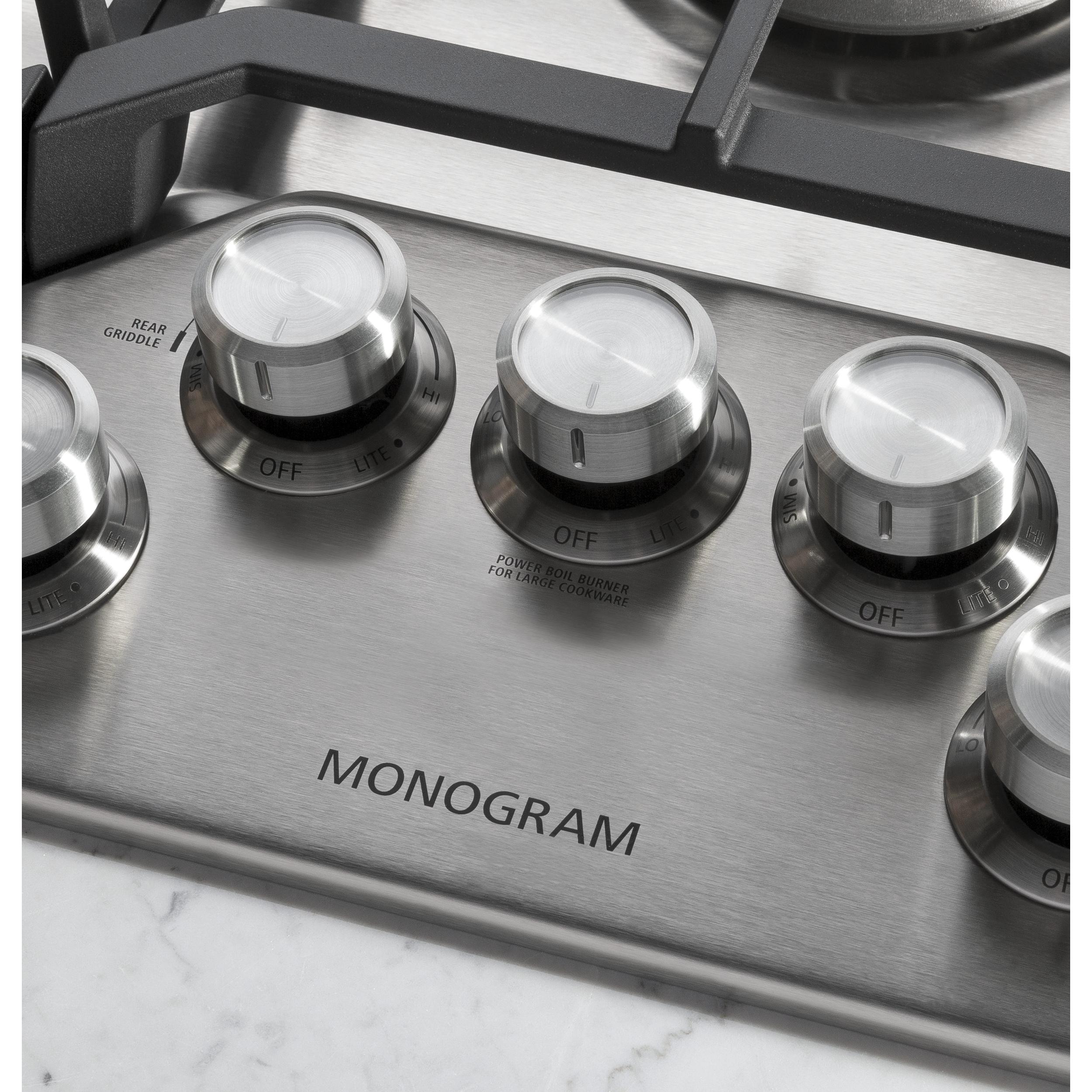  Monogram 36-inch Built-In Gas Cooktop ZGU36RSLSS IMAGE 3