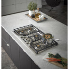  Monogram 36-inch Built-In Gas Cooktop ZGU36ESLSS IMAGE 14