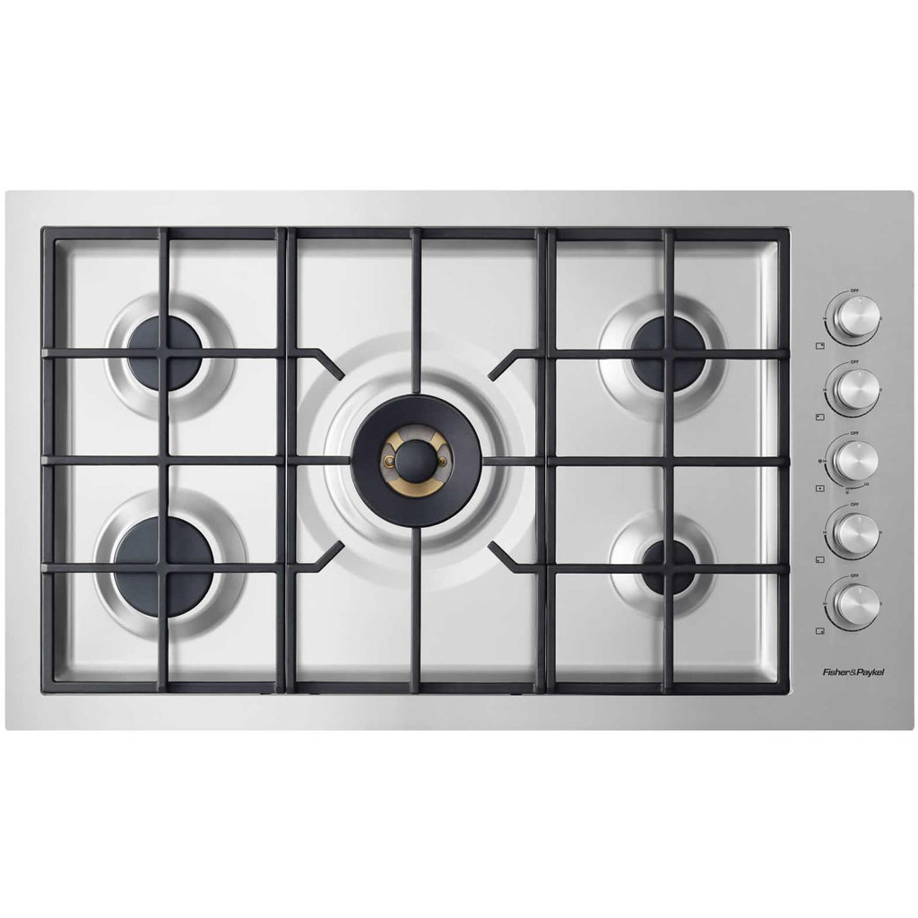  Fisher & Paykel 36-inch Built-in Gas Cooktop with Innovalve™ Technology CG365DWLPACX2 IMAGE 1