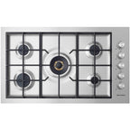  Fisher & Paykel 36-inch Built-in Gas Cooktop with Innovalve™ Technology CG365DWLPACX2 IMAGE 1