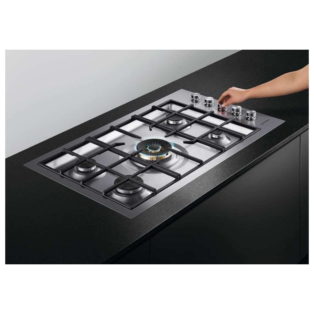  Fisher & Paykel 36-inch Built-in Gas Cooktop with Innovalve™ Technology CG365DWNGACX2-N IMAGE 9
