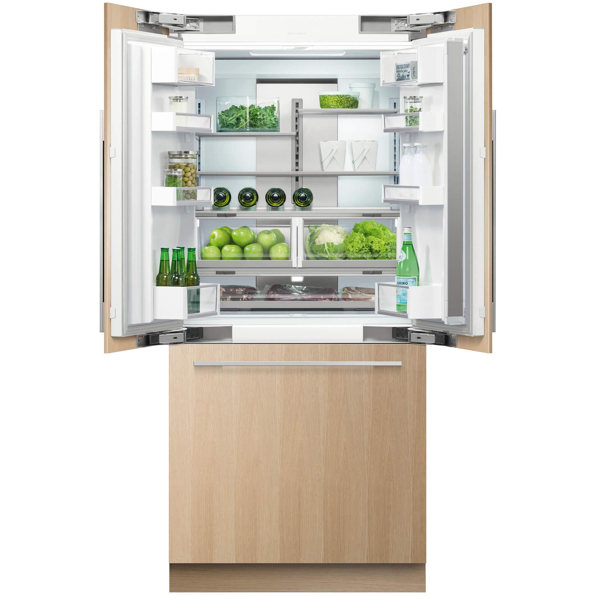  Fisher & Paykel 36-inch, 16.8 cu. ft. Built-in French 3-Door Refrigerator with Ice Maker RS36A80J1 N IMAGE 3