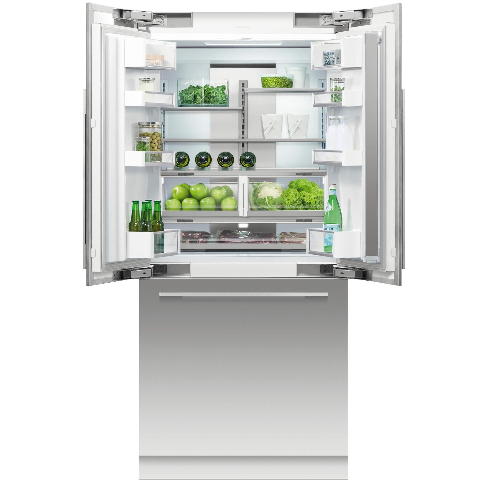  Fisher & Paykel 36-inch, 16.8 cu. ft. Built-in French 3-Door Refrigerator with Ice Maker RS36A80J1 N IMAGE 4