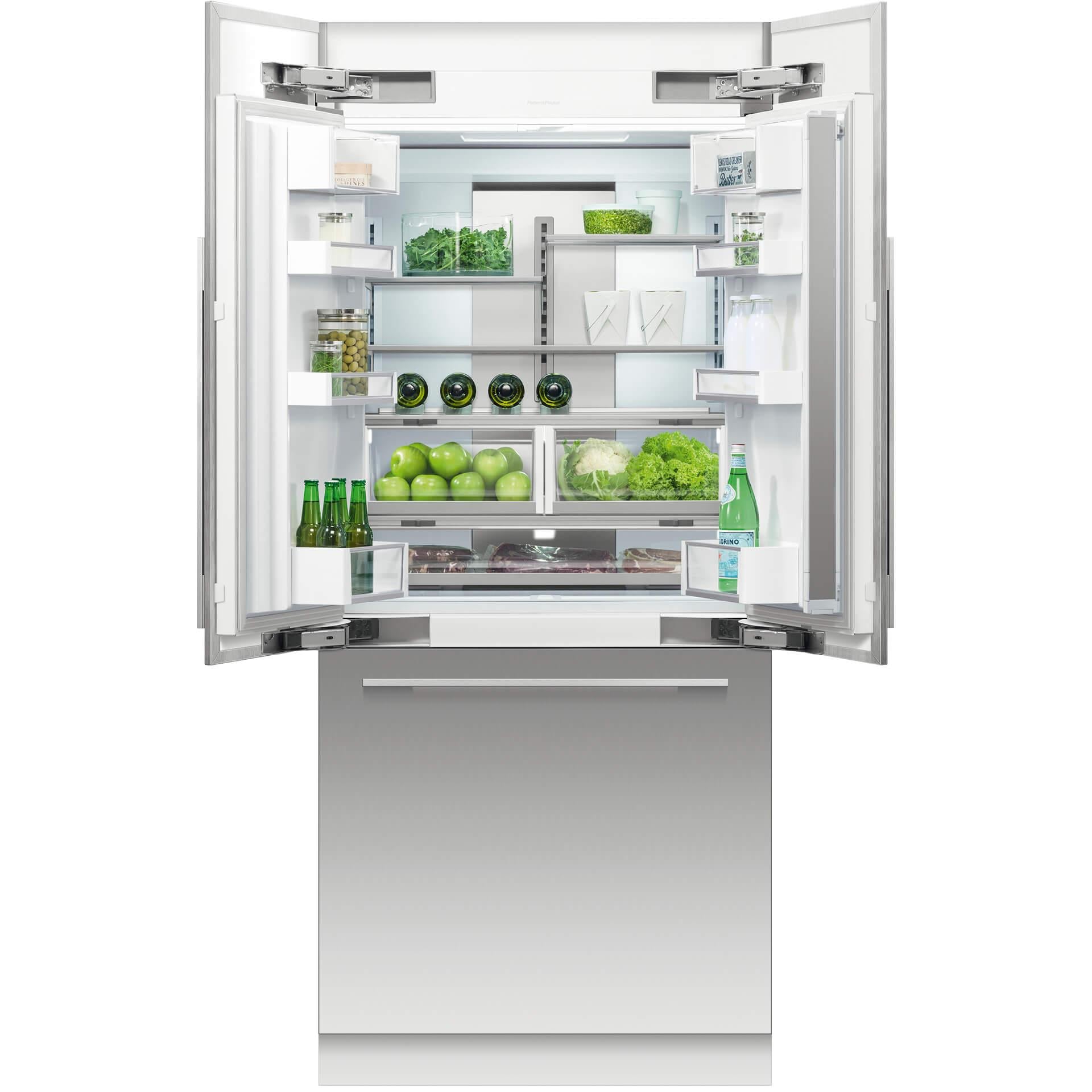  Fisher & Paykel 36-inch, 16.8 cu.ft. Built-in French 3-Door Refrigerator with ActiveSmart™ RS36A80U1 IMAGE 2