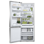  Fisher & Paykel 25-inch, 13.4 cu. ft. Counter-Depth Bottom Freezer Refrigerator with Water Dispenser RF135BDLUX4 N IMAGE 2