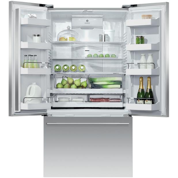  Fisher & Paykel 36-inch, 20.1 cu.ft. Freestanding French 3-Door Refrigerator RF201ADUSX5 N IMAGE 2