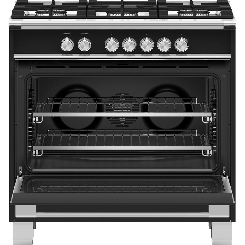  Fisher & Paykel 36-inch Freestanding Gas Range with AeroTech™ Technology OR36SCG4B1 IMAGE 2