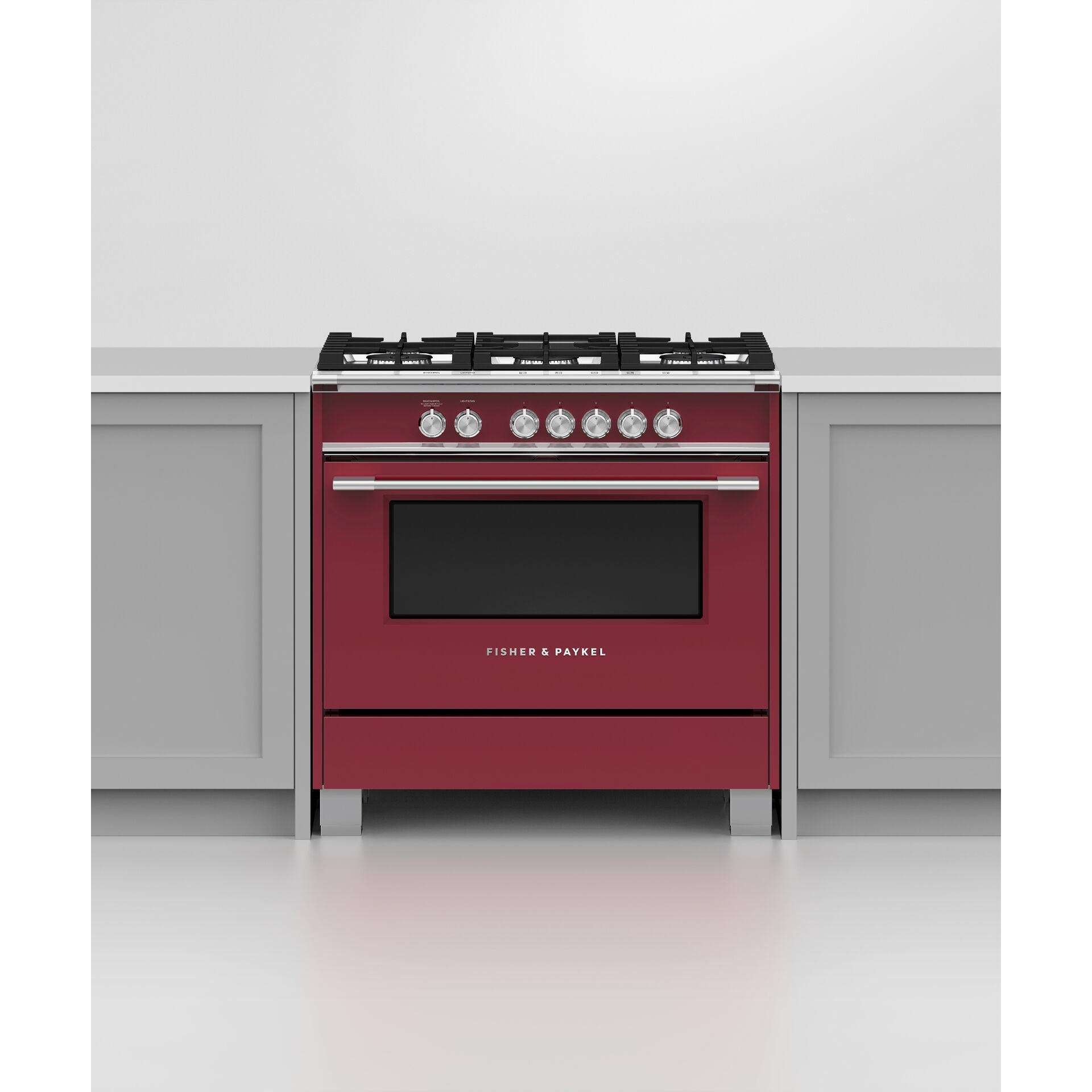  Fisher & Paykel 36-inch Freestanding Gas Range with AeroTech™ Technology OR36SCG4R1 IMAGE 4