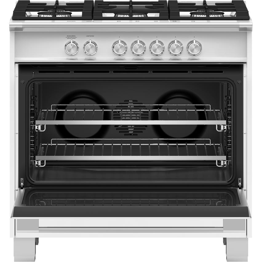  Fisher & Paykel 36-inch Freestanding Gas Range with AeroTech™ Technology OR36SCG4W1 IMAGE 2
