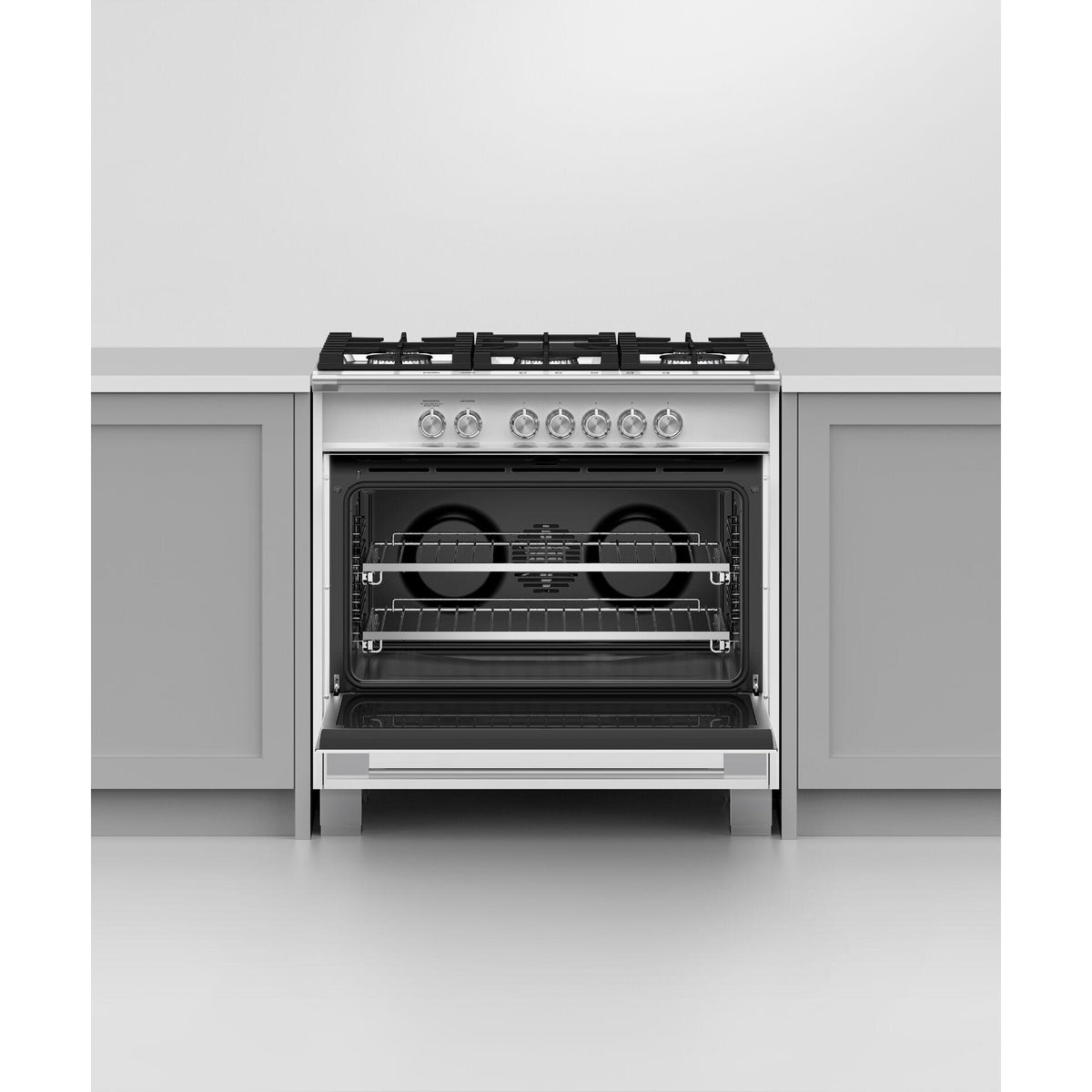  Fisher & Paykel 36-inch Freestanding Gas Range with AeroTech™ Technology OR36SCG4W1 IMAGE 5