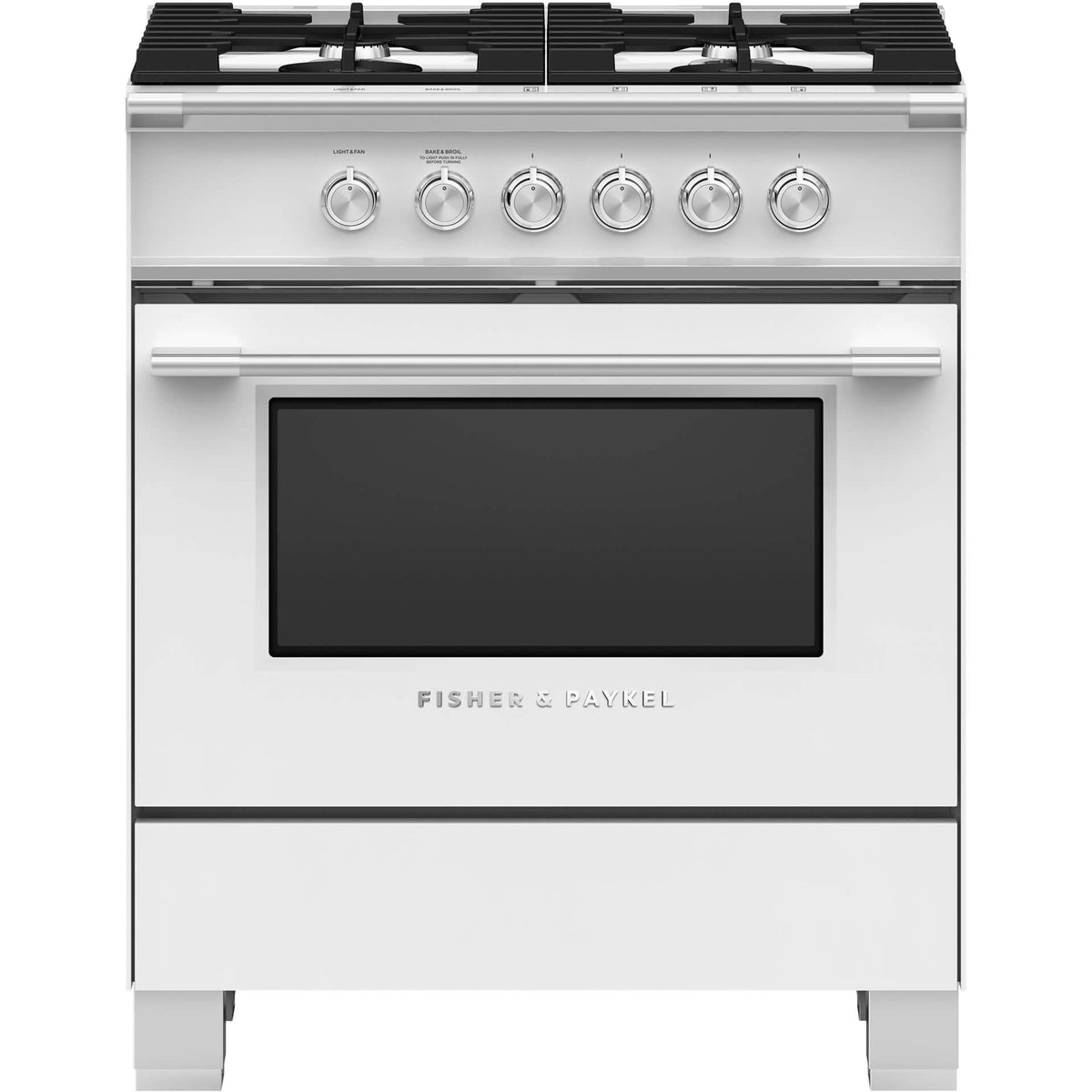  Fisher & Paykel 30-inch Freestanding Gas Range with AeroTech™ Technology OR30SCG4W1 IMAGE 1