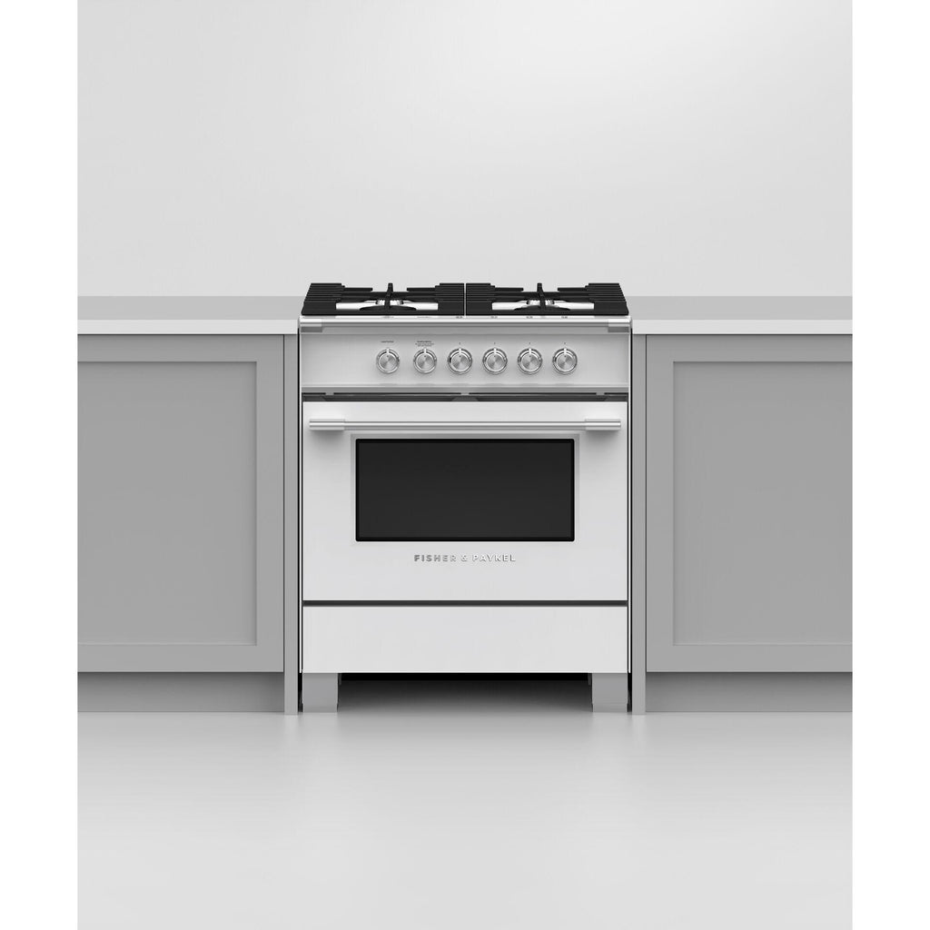  Fisher & Paykel 30-inch Freestanding Gas Range with AeroTech™ Technology OR30SCG4W1 IMAGE 4