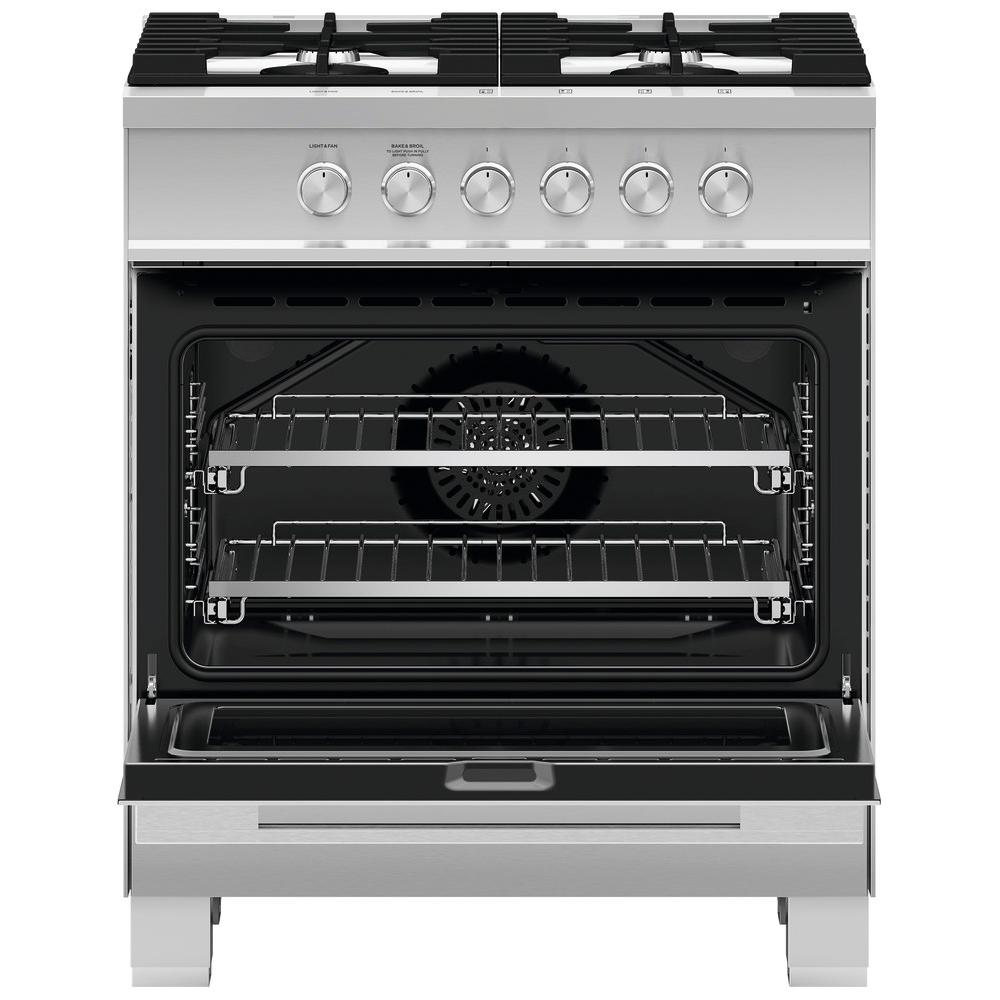  Fisher & Paykel 30-inch Freestanding Gas Range with  AeroTech™ Technology OR30SDG4X1 IMAGE 2
