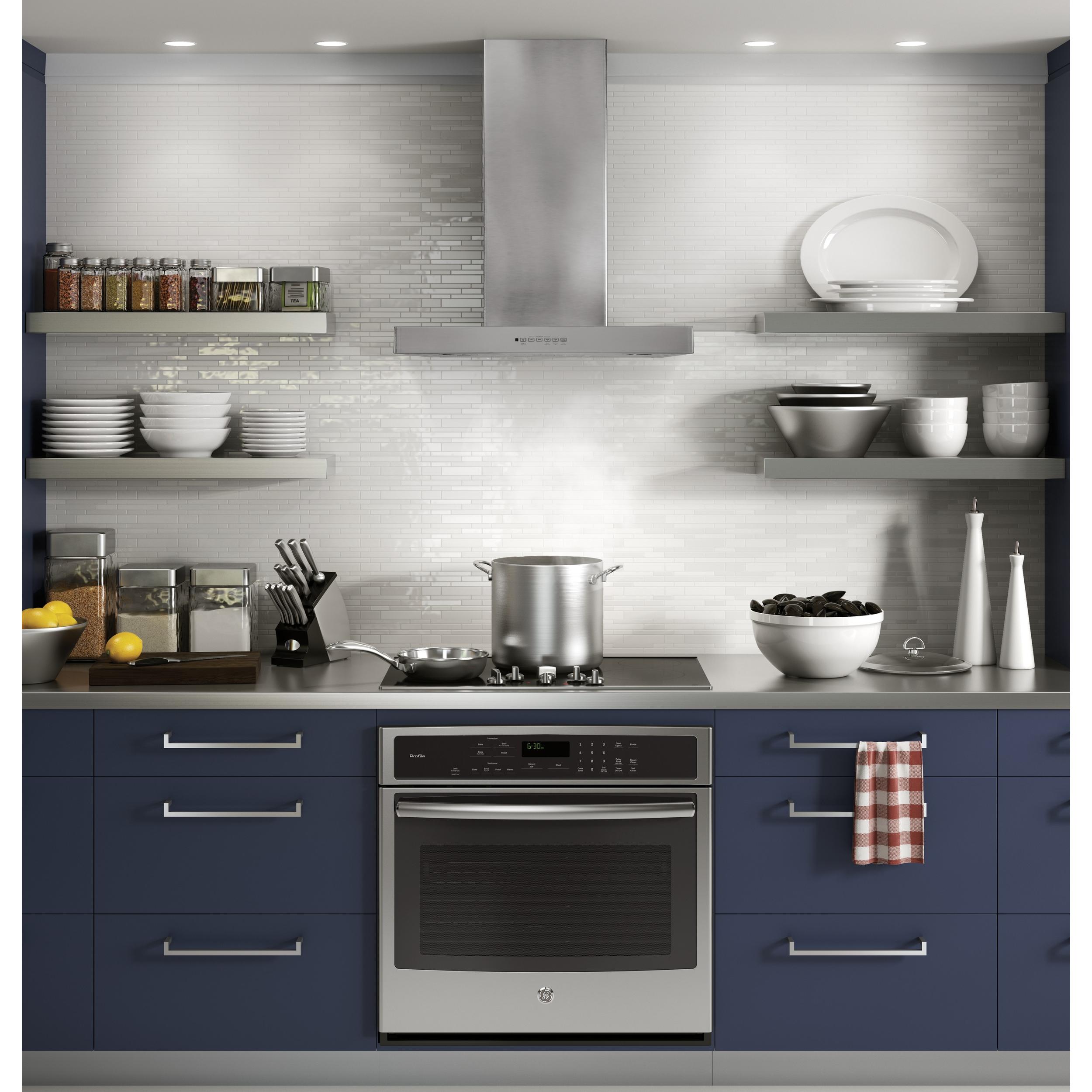  GE 30-inch Wall Mount Range Hood with Chef Connect UVW8301SLSS IMAGE 4