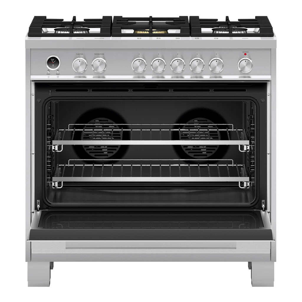  Fisher & Paykel 36-inch Freestanding Dual-Fuel Range with AeroTech™ Technology OR36SDG6X1 IMAGE 2