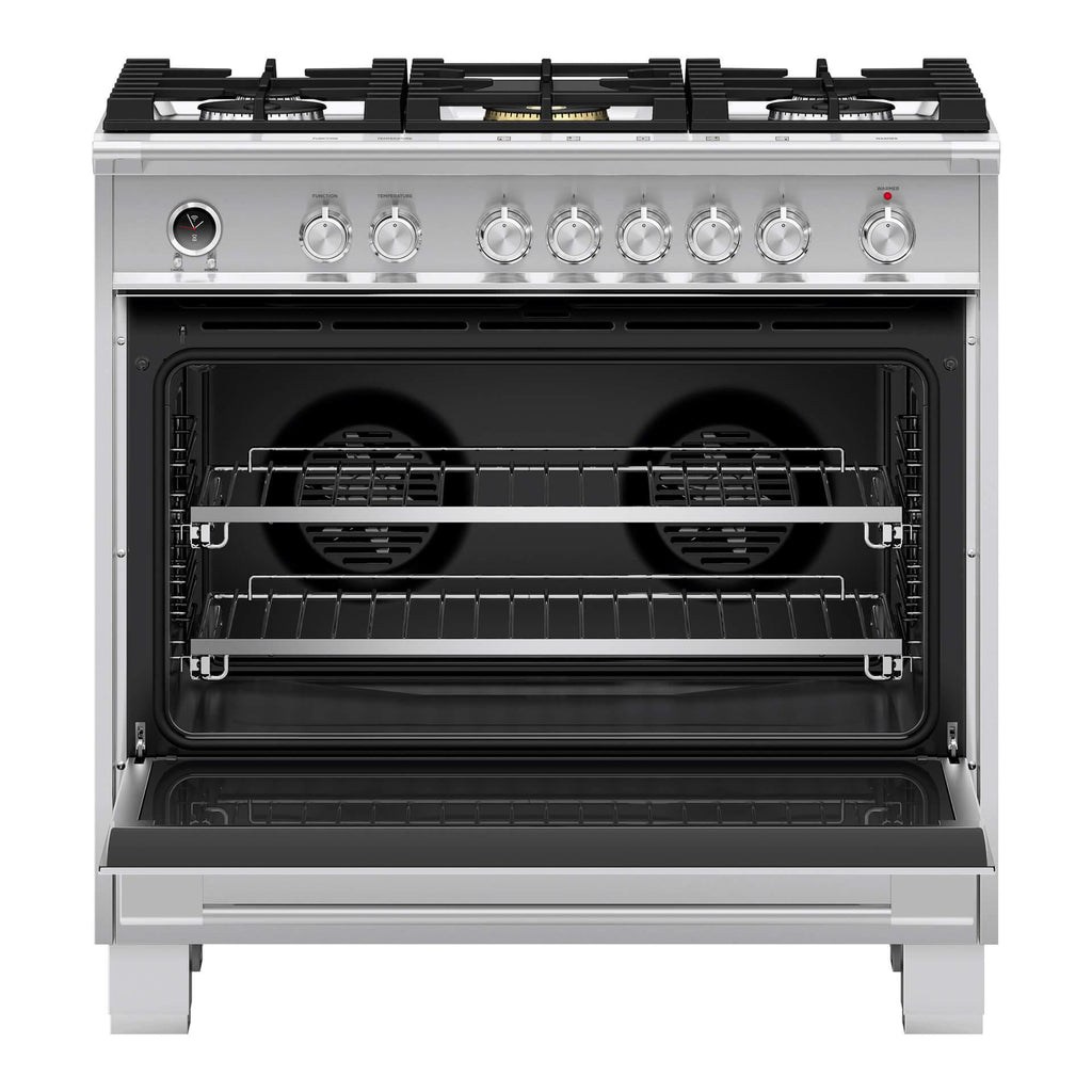  Fisher & Paykel 36-inch Freestanding Dual-Fuel Range with Aero Pastry™ OR36SCG6X1 IMAGE 2